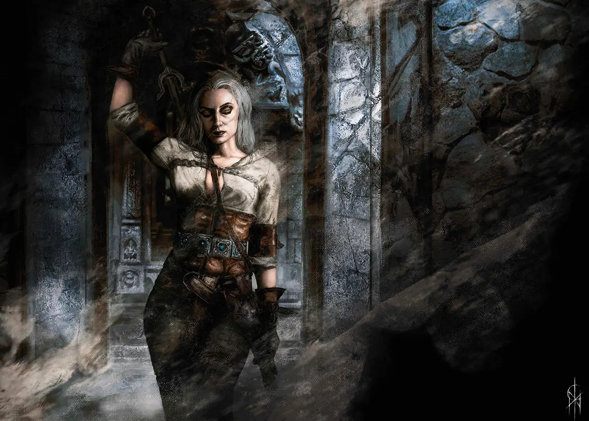 Fan Art of Ciri made by chrisnazgul