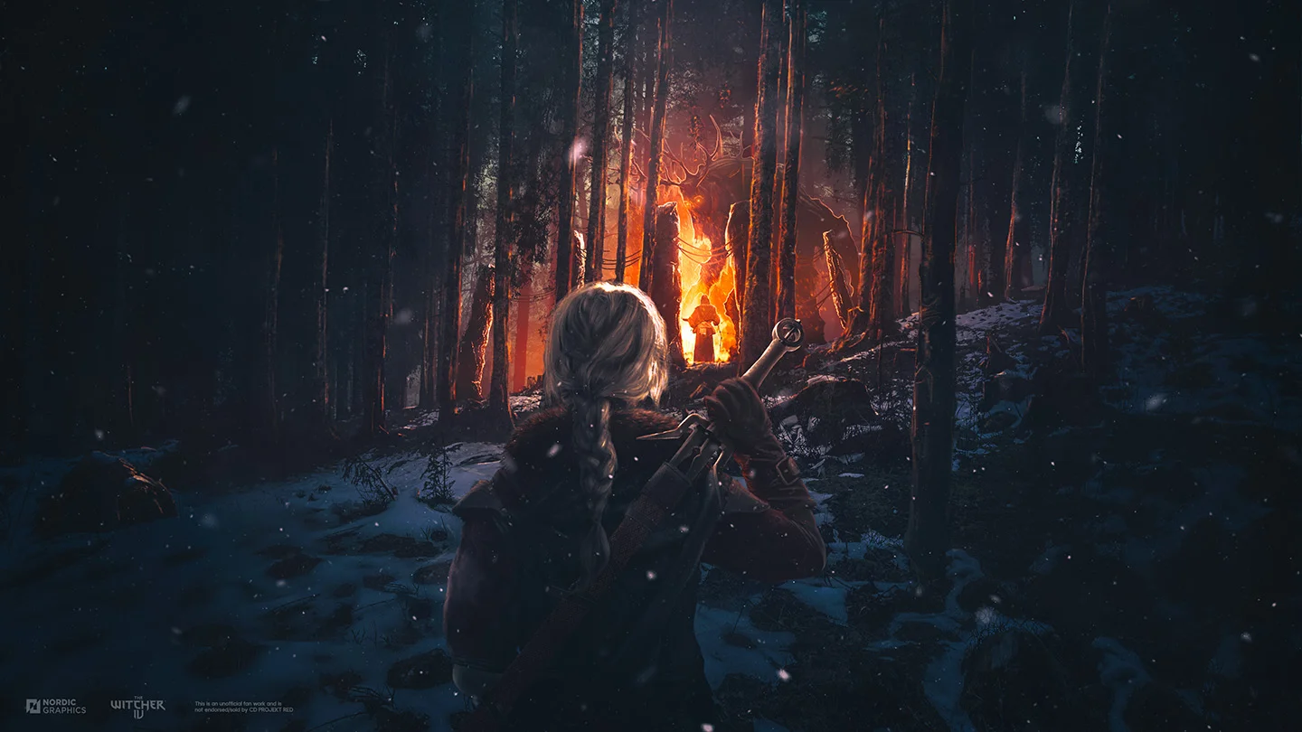 Fan Art of Ciri made by Tanya Nordic Graphics